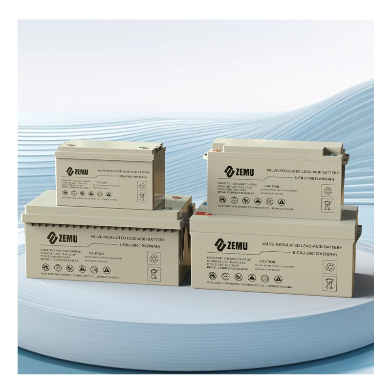 Zemu Long-Life 12V Gel Battery - 100Ah to 250Ah for Golf Carts, UPS & Marine Use