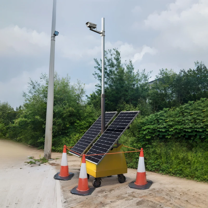 Zemu Mobile Solar Trailer - 3600Wh Battery, 220V Output for Off-Grid Power & Surveillance