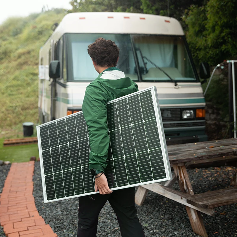 Zemu High-Efficiency 40W-200W Mono Solar Panels - IP67 Junction Box for Power Systems