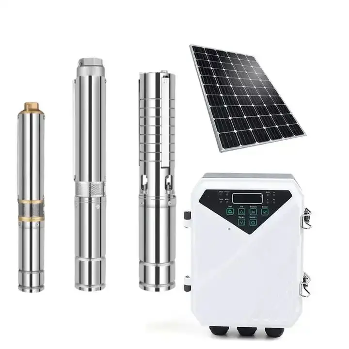 HARS 72V 550W Solar DC Water Pump 4DLR6-65-72-550 with MPPT Controller for Irrigation
