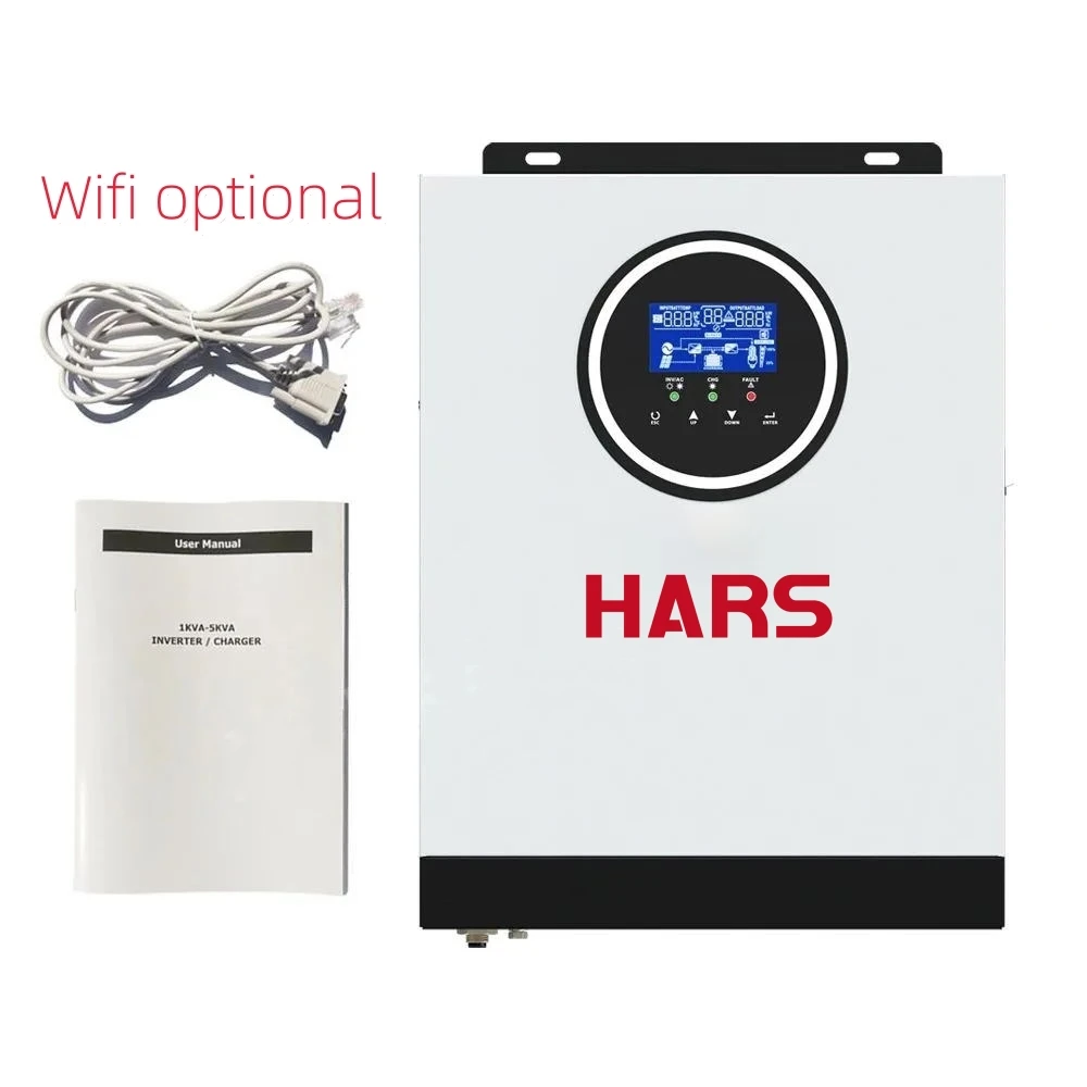 HARS 3KW Hybrid Solar Inverter - 24VDC, 80A MPPT, Pure Sine Wave, Off-Grid