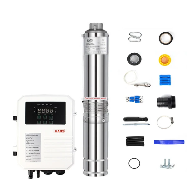 HARS 72V 550W Solar DC Water Pump 4DLR6-65-72-550 with MPPT Controller for Irrigation