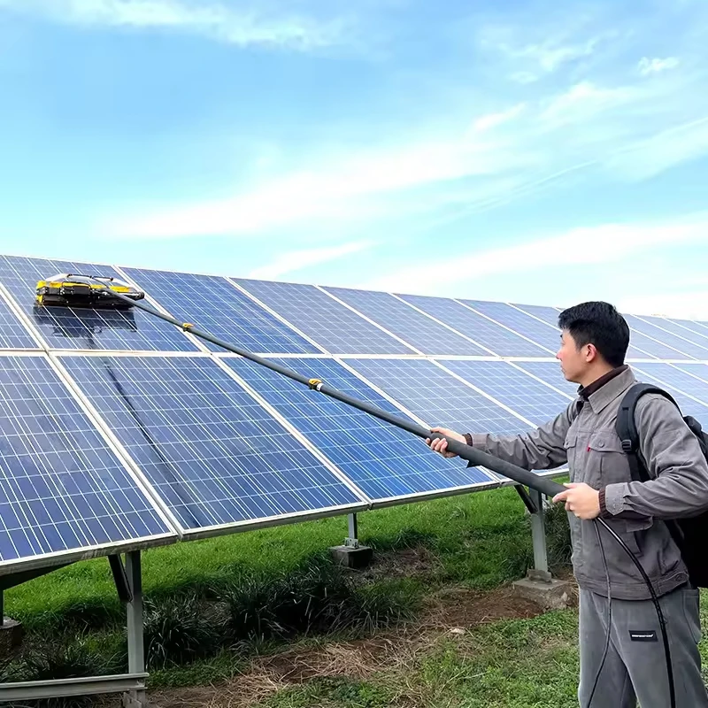 Telescopic Pole Solar Panel Cleaning Brush 3.5m-7.5m - Xinhuiyuan