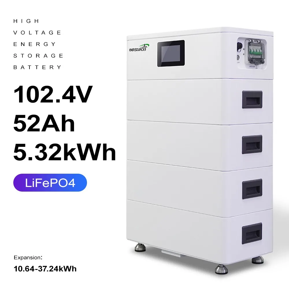 Enersource 410V 50Ah LiFePO4 Battery System for Solar Panels with MPPT Inverter