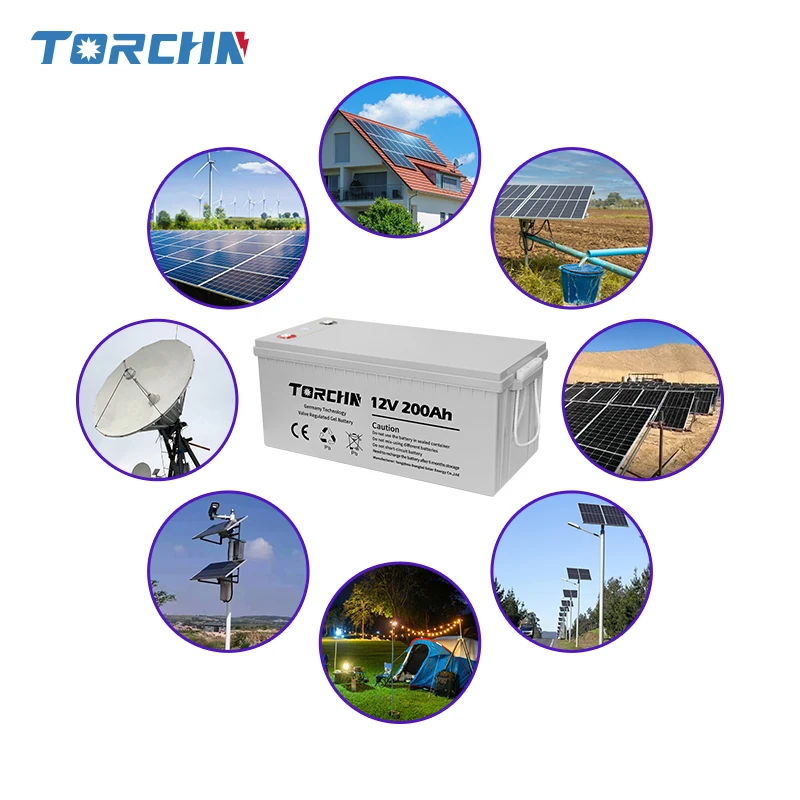12V 200AH Deep Cycle Solar Gel Battery for Energy Storage | TORCHN