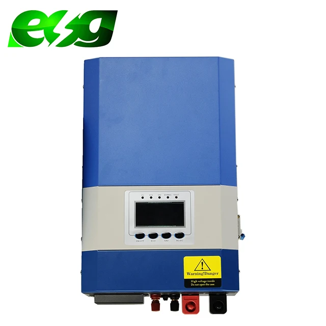 1kW Hybrid Solar Inverter | MPPT On-Grid | 12V/24V AC Sine Wave Output | ESG