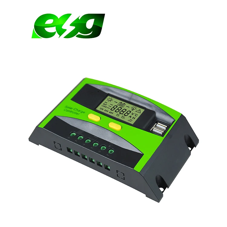 60A MPPT PWM Solar Charge Controller for 12V/24V/48V Lead Acid Batteries | Efficient Power Management ESG