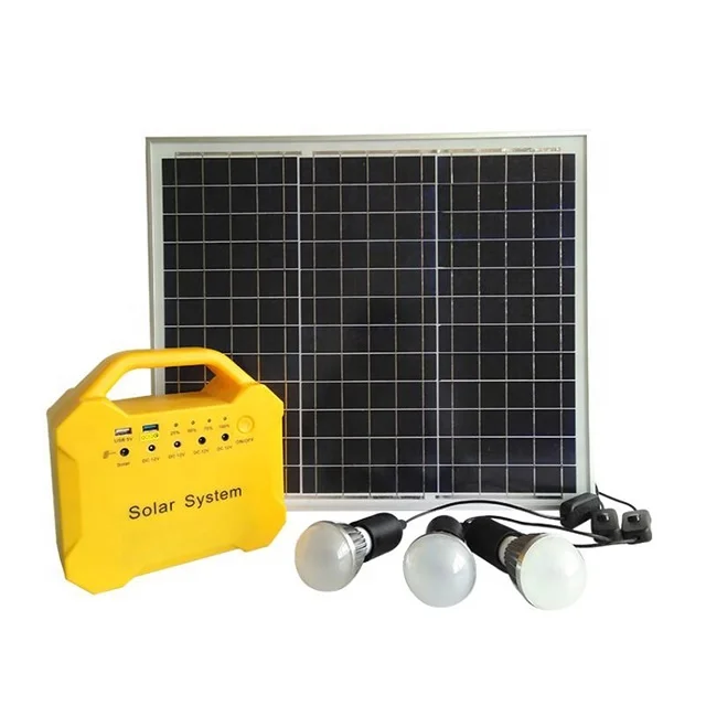 10W Portable Solar Charger | GD-8017 Mini LED Lighting System | Outdoor & Home Use | ESG