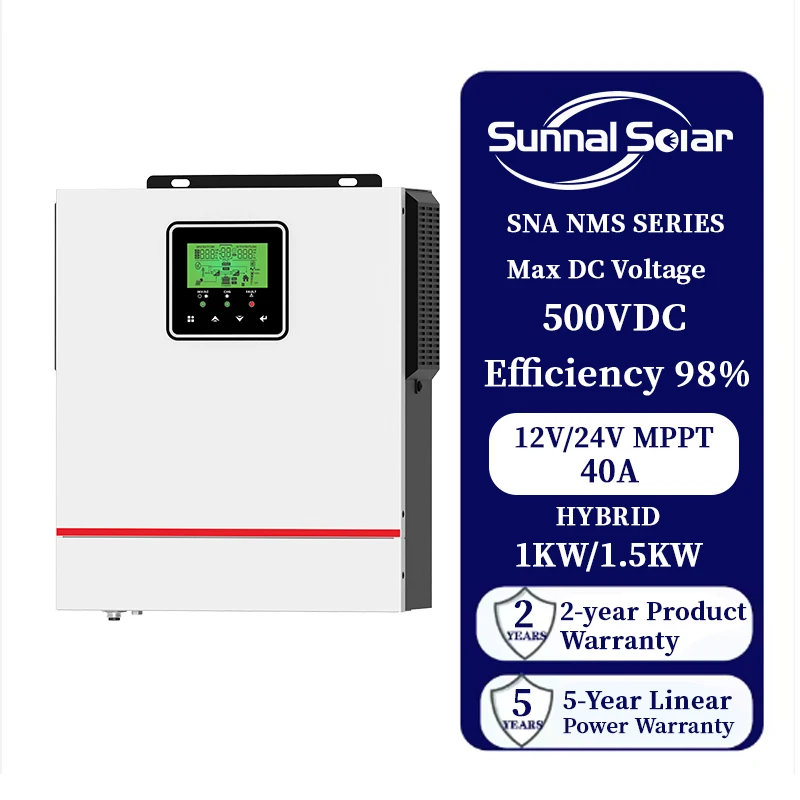 1KW-1.5KW Low Frequency Off-Grid Hybrid Solar Inverter | MPPT Technology | SUNNAL
