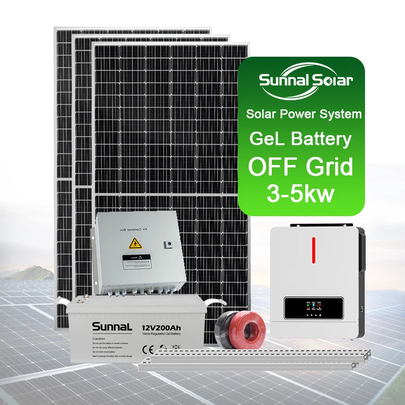5kW Off-Grid Solar Power System | Rooftop & Ground Mount | Indoor & Carport Use | SUNNAL