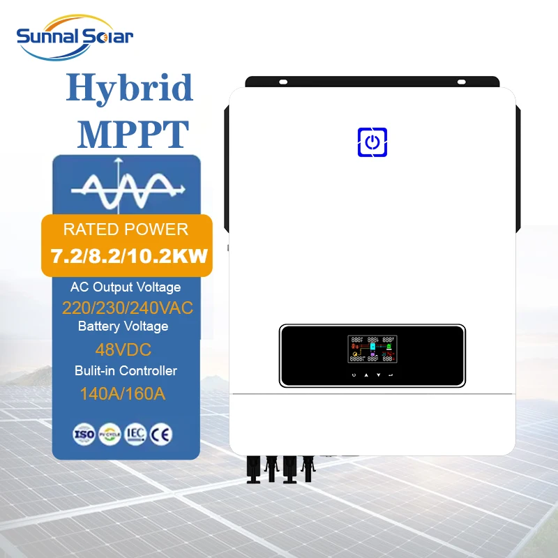 8KW-10.2KW Plug and Play Off-Grid Hybrid Solar Inverter | Dual MPPT | SUNNAL