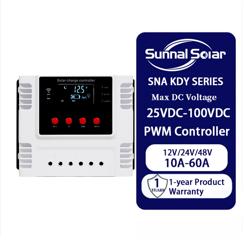 30A-50A 48V MPPT Solar Charge Controller | PWM & USB Support | Off-Grid Solutions | SUNNAL