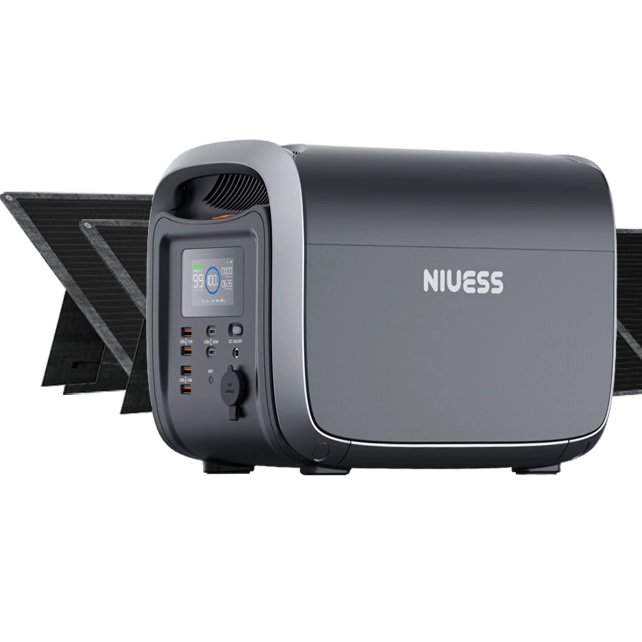1228Wh 1200W Portable Power Station with USB Type-C & DC AC Outputs - Niuess