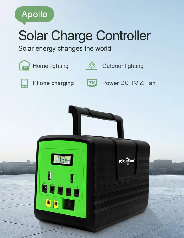 40W Solar Home Lighting Power System with MPPT Controller - Polycrystalline Silicon Panels by SolarRun