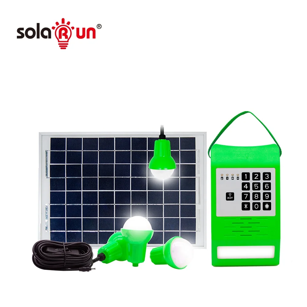 Off-Grid Portable Solar Power Generator Plant with 12V LiFePO4 Battery - SolarRun K088