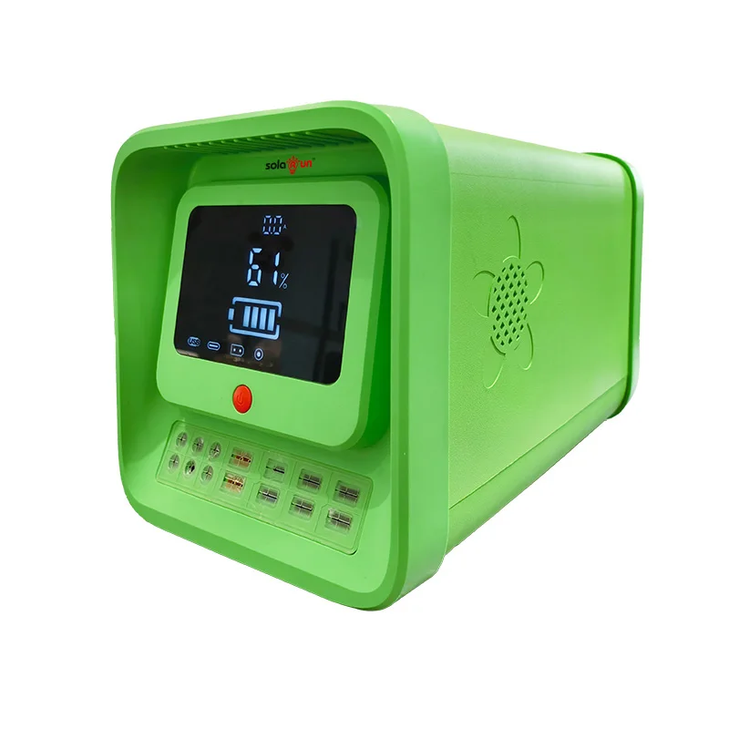 25.6V 1.28kWh Portable LiFePO4 Power Station - 500W Emergency Backup by Solarun