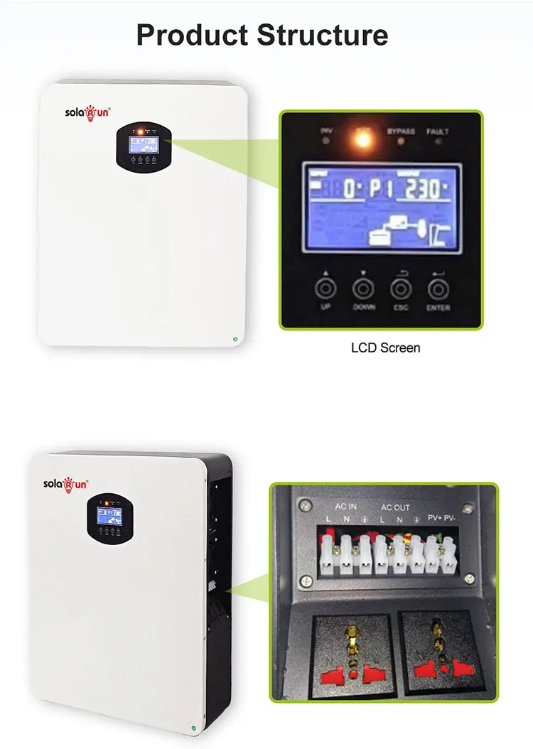 2.56kWh to 10kWh Home Solar Energy Storage System with MPPT Inverter - Business & Residential Use by Solarun