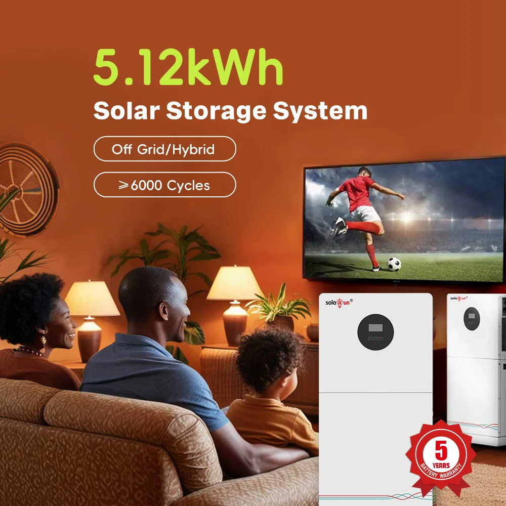 5.12kWh 5KW All-In-One Hybrid Solar Generator - Off-Grid Home Power by Solarun