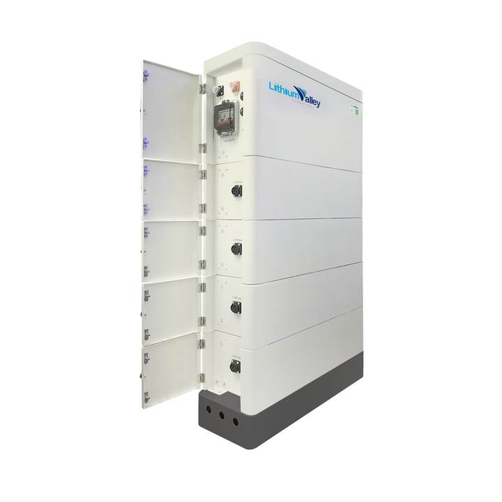 Energy Storage Batteries High Voltage Stacked ESS 10kWh~30kWh LiFePO4 Solar Battery System for Hybrid Grid Lithiumvalley