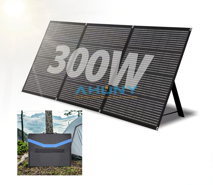 300W Foldable Monocrystalline Solar Panel Kit 23.5% Efficiency for RV Camper Outdoor Use AHONY