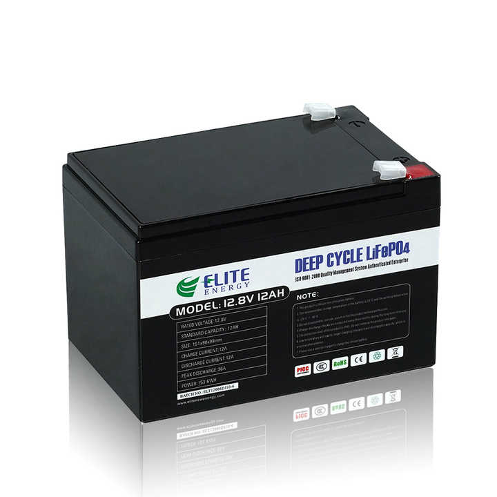 Rechargeable 18650 26650 32650 12V 6ah 7ah 8ah 10ah 12ah 15ah 18ah Lithium Ion Battery Pack for Energy Storage Systems LiFePO4 Battery Elite