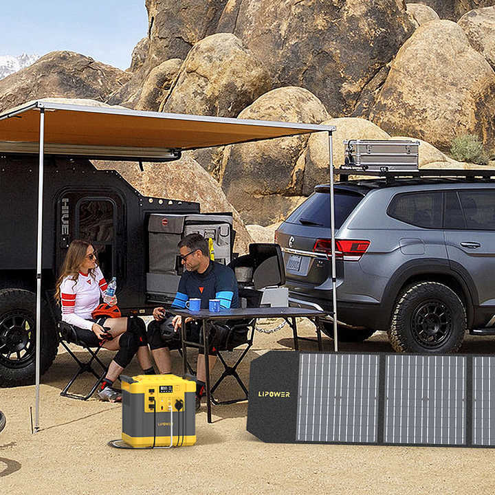 Portable Power Station 2000W LiFePO4 Battery Solar Generator Off-Grid Outdoor Use Lipower