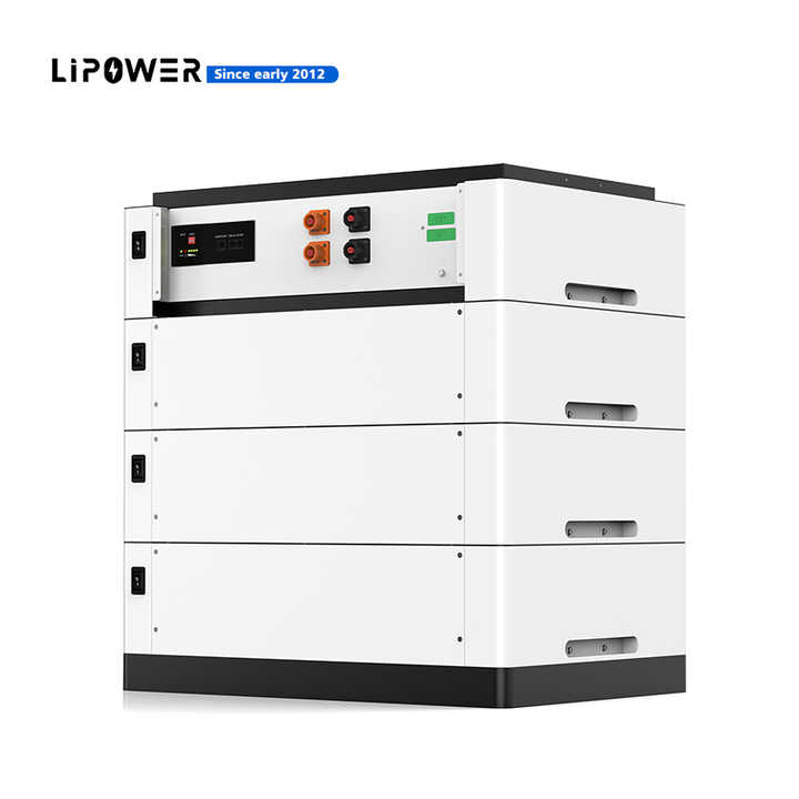 Lipower Home Energy Storage Systems 51.2v 48V 5KWh 10KWh 15KWh 20KWh Stackable LiFePO4 Battery Off-Grid Hybrid Grid Application