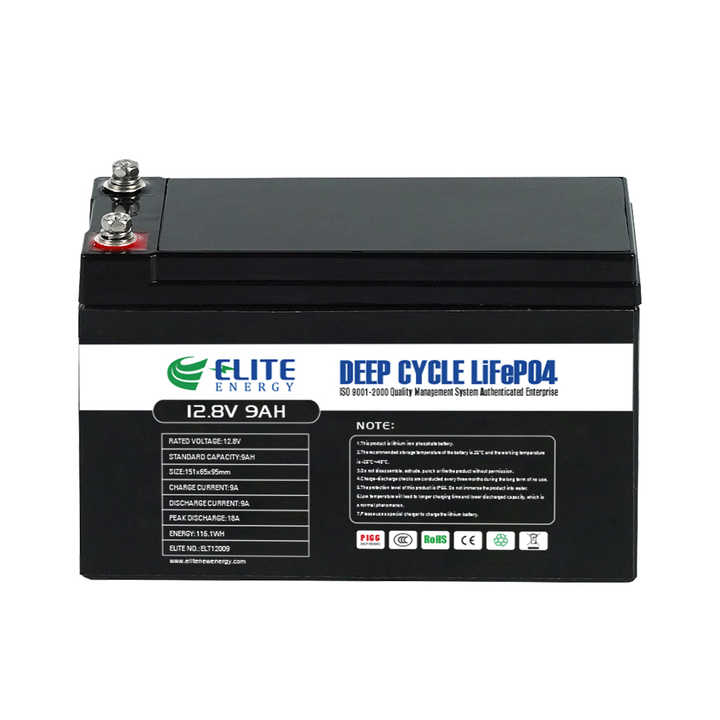 12V 9Ah-20Ah Lithium Iron Phosphate Battery Pack Deep Cycle Rechargeable for Solar Energy Storage Systems Elite