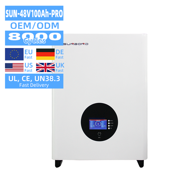 Lithium Battery 12V 24V 100Ah 200Ah Portable Solar Power Station Home Energy Storage System SUNBOND