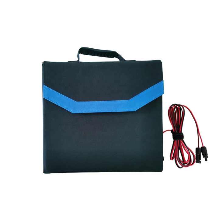 Portable 200W Solar Blanket Kit 10x20W Charging for Portable Generator Lithium Battery for Camper Trailer RV Motorhome Remote