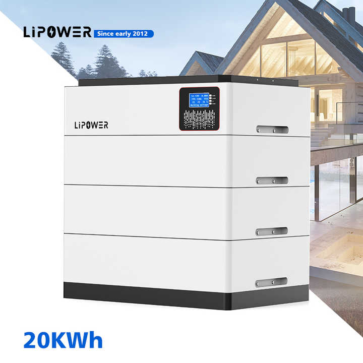 Lipower Home Energy Storage Systems 51.2v 48V 5KWh 10KWh 15KWh 20KWh Stackable LiFePO4 Battery Off-Grid Hybrid Grid Application