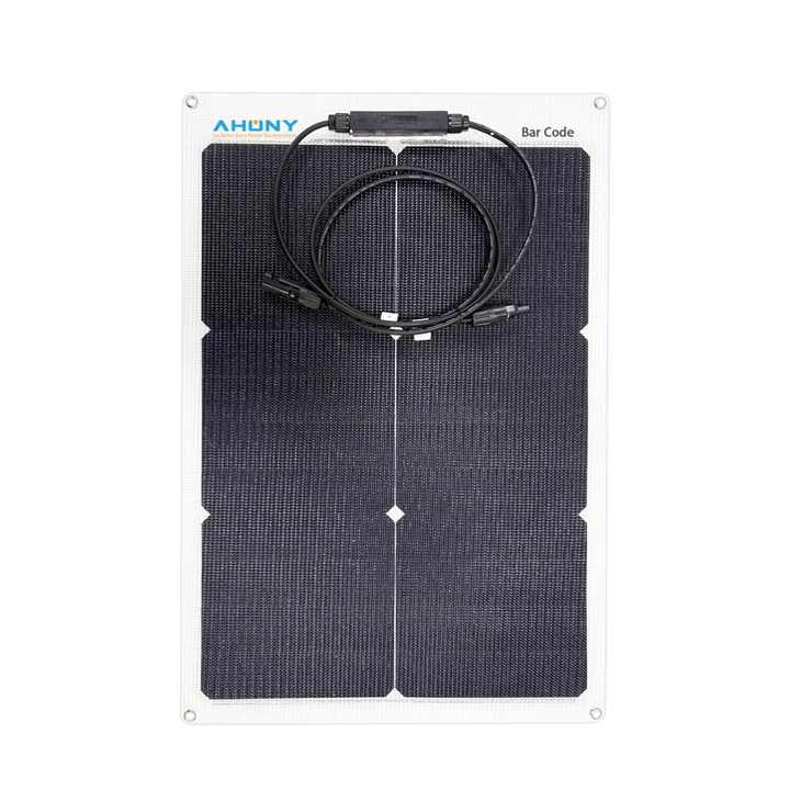 200W Flexible Solar Panel High Efficiency 25.8% Low Weight 3.2kg for Boat RV Camping AHONY