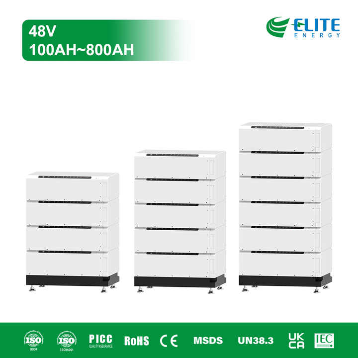 EU Stock 51.2V 100Ah 5kWh Stacked Lithium Ion Battery Wall Rack Mounted Home Solar Energy Storage Elite