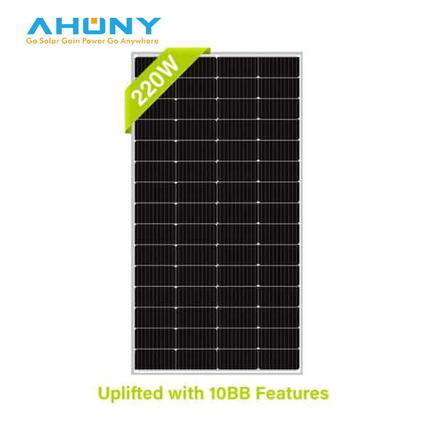 Monocrystalline Solar Panel 150-220W High Efficiency N-Type PERC BIPV Roof and Home Power System AHONY/OEM