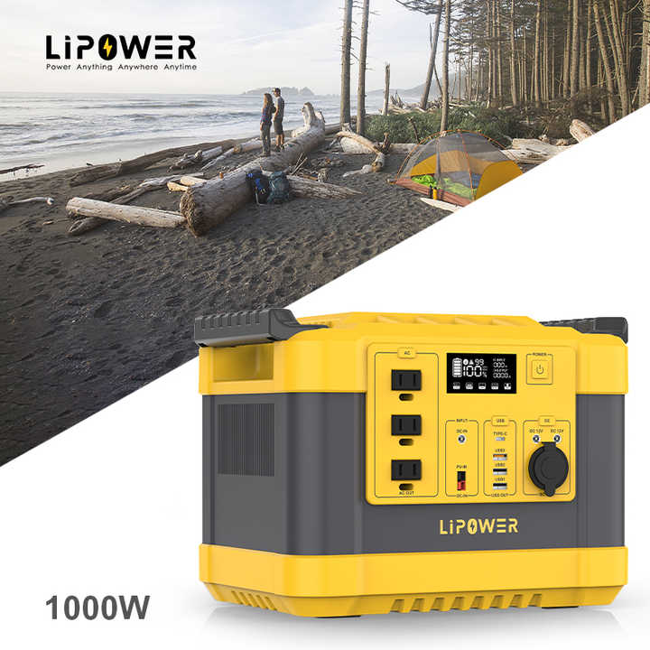 Portable Power Station 1000W 1008Wh Fast Charge Solar Generator for Home Backup & Outdoor Use Lipower