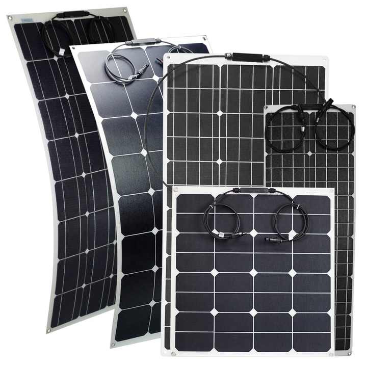 Flexible ETFE Solar Panel 160W High Efficiency IBC PV Cell for Boat RV Camping Ahonypower