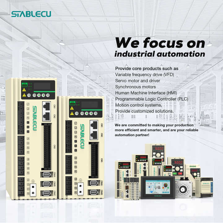 Servo Motor and Driver System 220V 2kW EtherCAT Control Compact Size 130mm Frame Industrial Machinery STABLECU