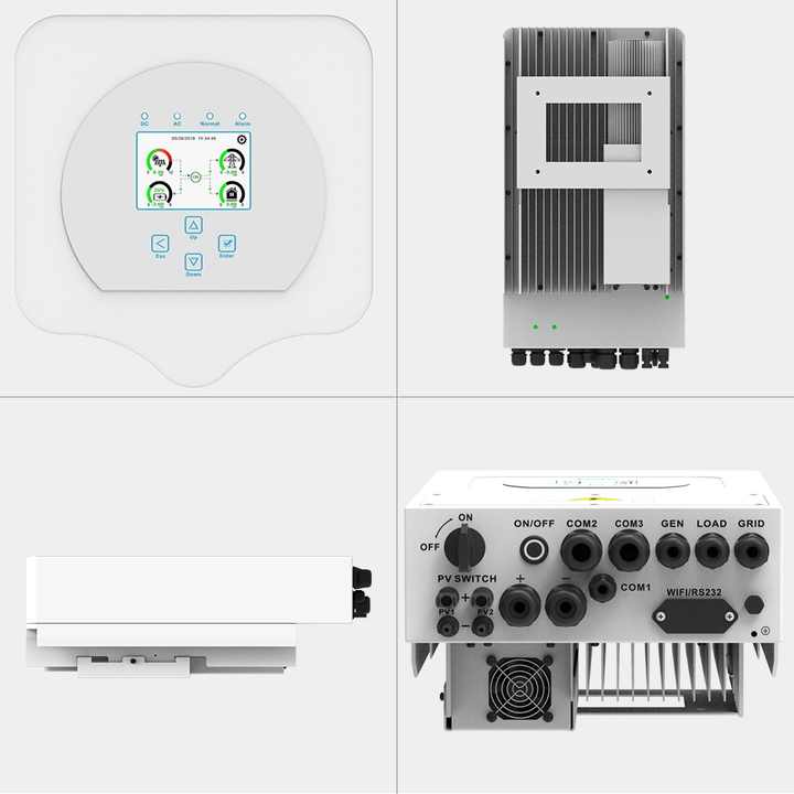 24V 48V 3KW~8KW MPPT Off-Grid Solar Power Hybrid Inverter with WiFi Low Frequency for Renewable Energy Storage Systems