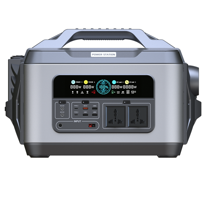 Portable Power Station 2200W LiFePO4 Battery Solar Energy Storage Generator for Home Backup & Outdoor Use Lipower