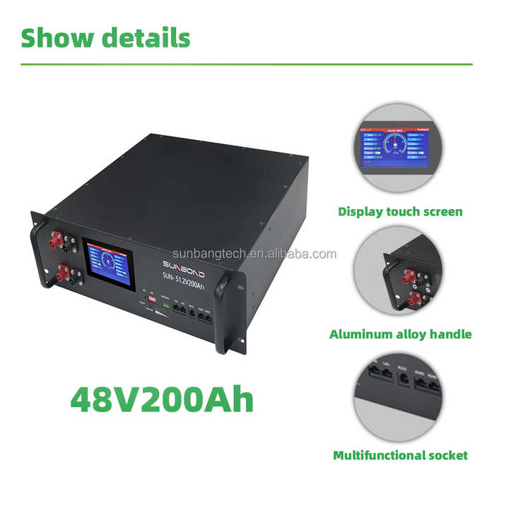 Lithium Battery 51.2V 200Ah LiFePO4 Off-Grid Solar Energy Storage System SUNBOND