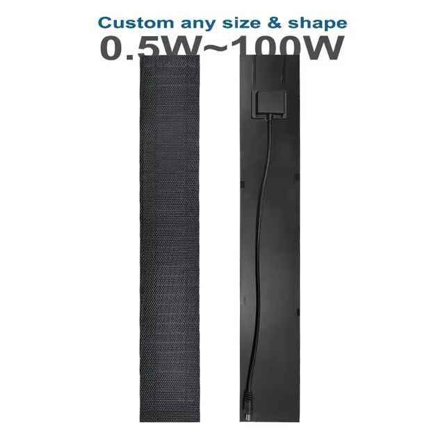 Flexible Monocrystalline Silicon Solar Panel 5W Lightweight Bendable for Outdoor Solar Lighting System AHONY