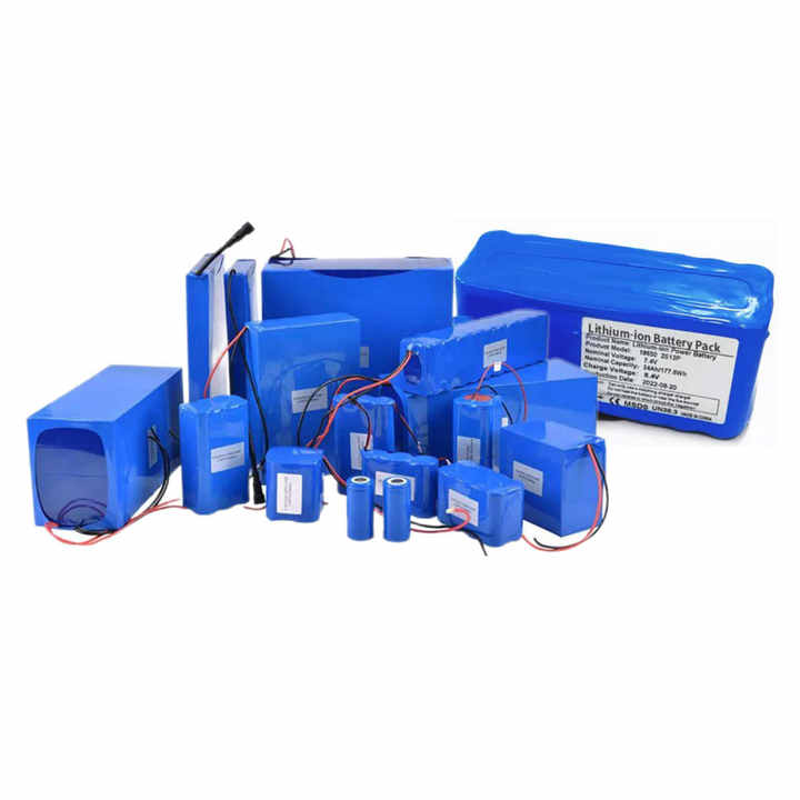 Lithium Ion Battery Pack 18650 21700 Cell 3.7V 7.4V 11.1V 14.8V 2500mAh 3000mAh 5000mAh High-Capacity Energy Storage for Home Power Systems PVC Battery