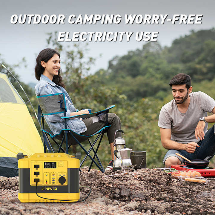 Portable Power Station 1000W 1008Wh Fast Charge Solar Generator for Home Backup & Outdoor Use Lipower