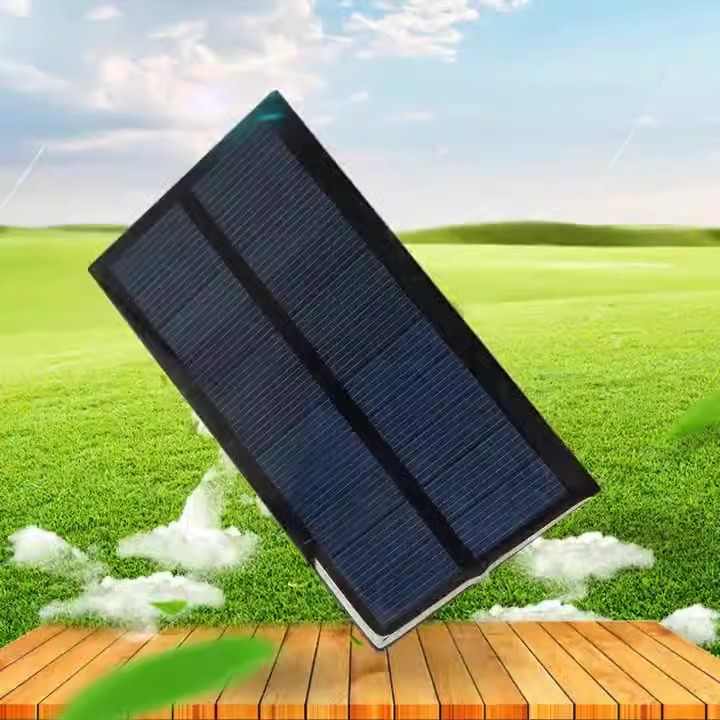 0.4W Polycrystalline Silicon Solar Panel Charger 2V Lightweight High-Efficiency PERC Solar Module for Portable Electronics AHONY