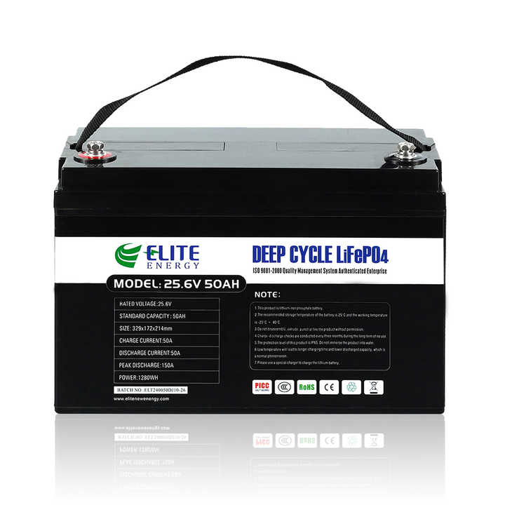 Rechargeable LiFePO4 Battery 24V 60Ah for Golf Carts Motorized Vehicles Elite