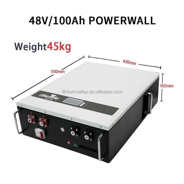 5KWH LiFePO4 Battery Pack 48V 100Ah Off-Grid Solar Storage System for Home Power Backup
