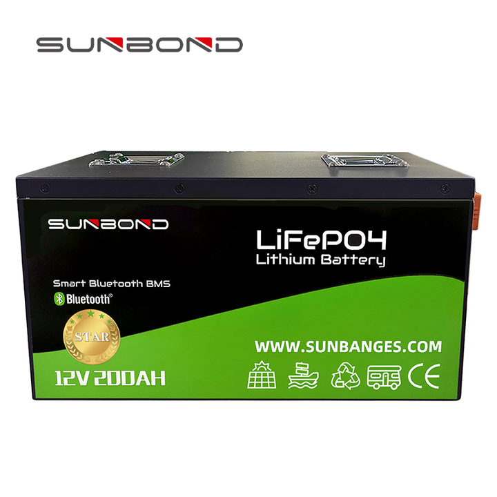 Lithium-ion Battery Pack 12V 100Ah LiFePO4 for Solar Energy Storage and Electric Vehicles SUNBOND