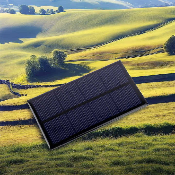 0.4W Polycrystalline Silicon Solar Panel Charger 2V Lightweight High-Efficiency PERC Solar Module for Portable Electronics AHONY