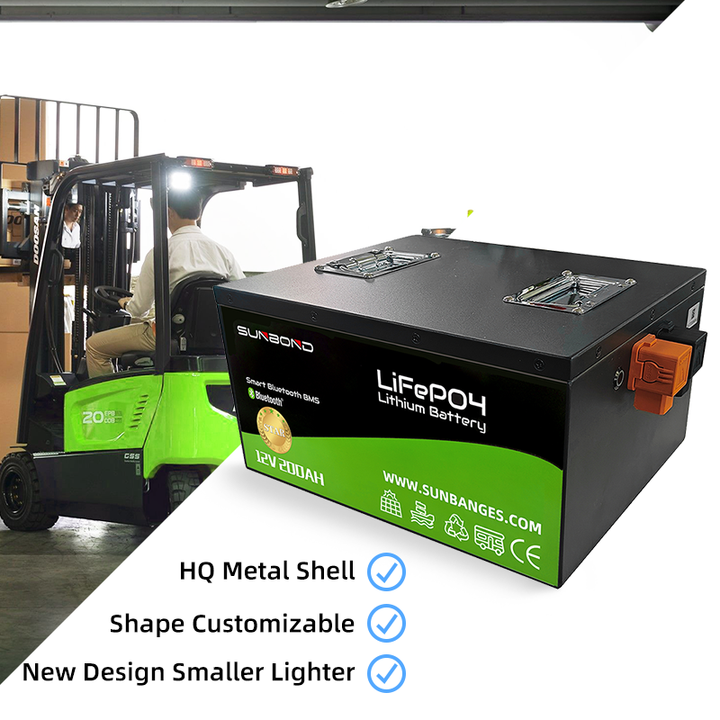 Lithium-ion Battery Pack 12V 100Ah LiFePO4 for Solar Energy Storage and Electric Vehicles SUNBOND