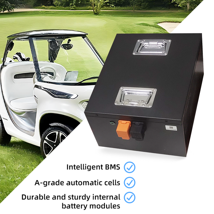 Rechargeable LiFePO4 Battery 48V 51.2V 72V 100Ah 200Ah 300Ah for Electric Tricycle Golf Cart OEM ODM SUNBOND